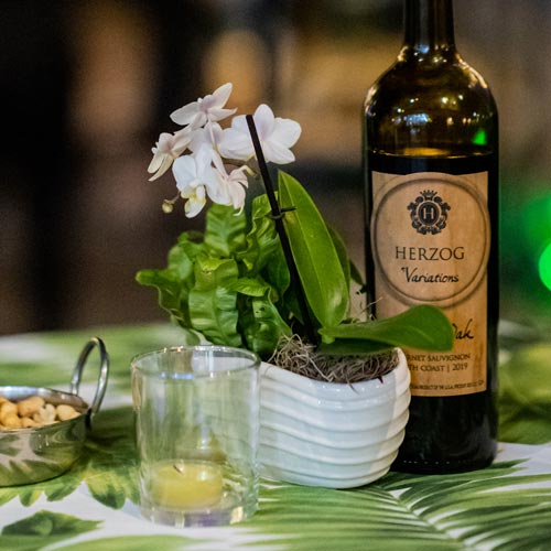 Wine service at a kosher catered event